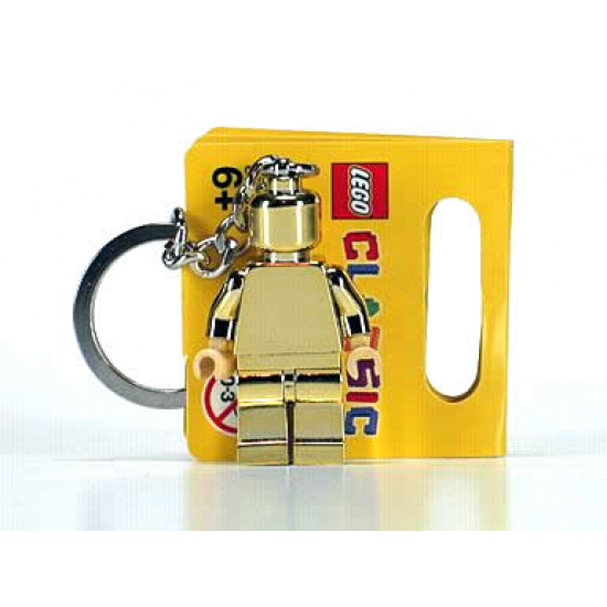 LEGO MINIFIG Golden Minifig Key Chain (Chrome Gold) 2009
